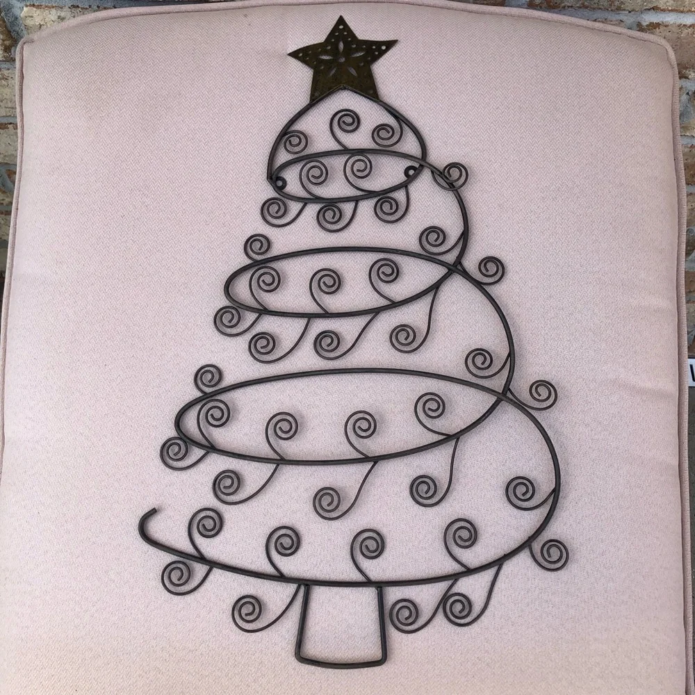 Versatile Wall‎ Decor Metal Christmas Tree Card Ornaments  Pictures Holder 21”